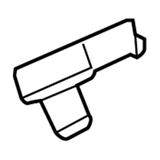 Holden Lower Window Molding Clip, Front Passenger Side